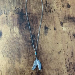 Feather necklace